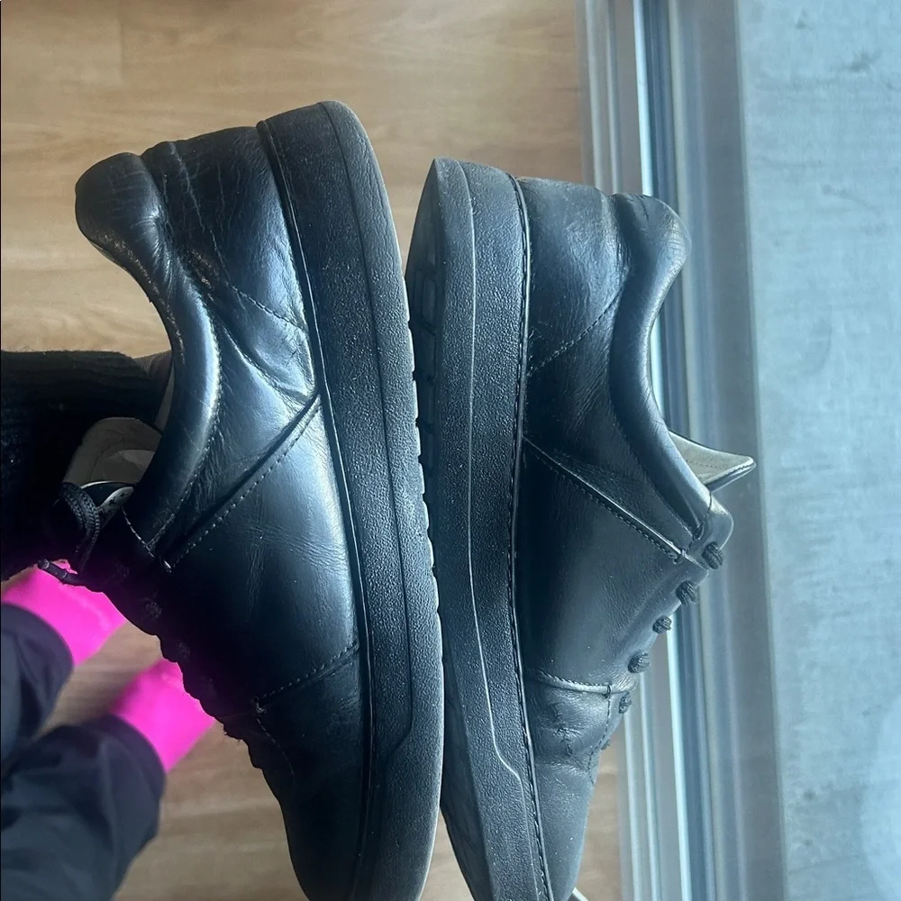 Salvatore Ferragamo Black Leather Sneakers - Picture 5 of 10